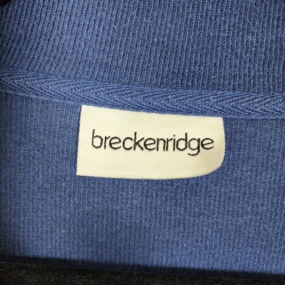 Breckenridge Sea Helm Knit Turtleneck Sweater Mens Medium Long Sleeve Full Zip - Picture 6 of 11